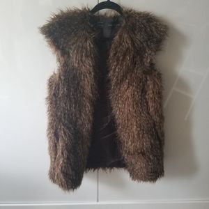 Zara Faux Fox Vest
